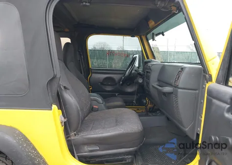 2001 Jeep Wrangler Sport из США, поврежденный, VIN 1J4FA49S31P371790